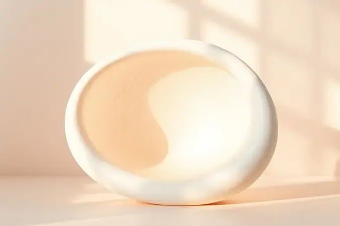 Render 3D conceitual de pele lisa e saudável após esfoliação corporal.