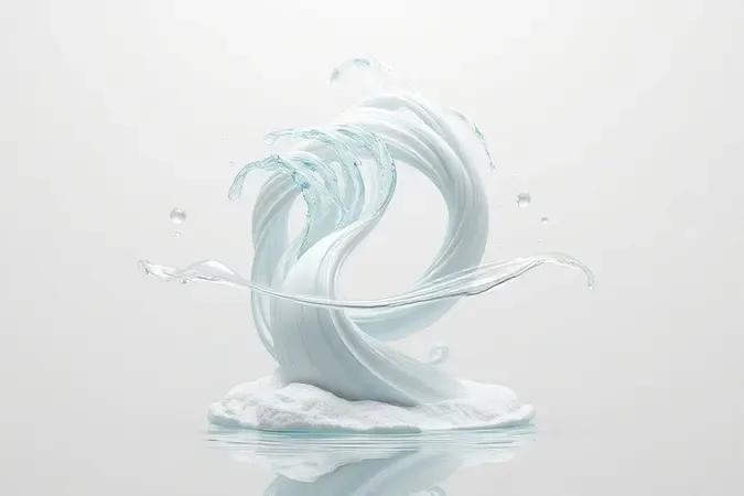 Render 3D de água e espuma suave sobre fios de cabelo estilizados durante lavagem com shampoo antirresíduos