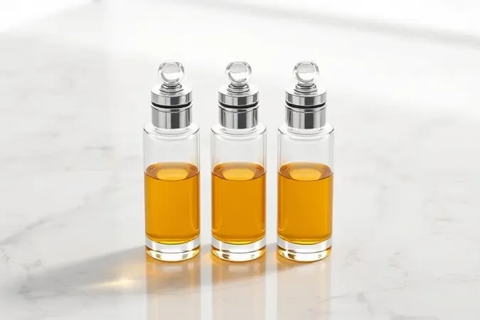 Frascos representando concentrações de perfume árabe masculino em renderização 3D