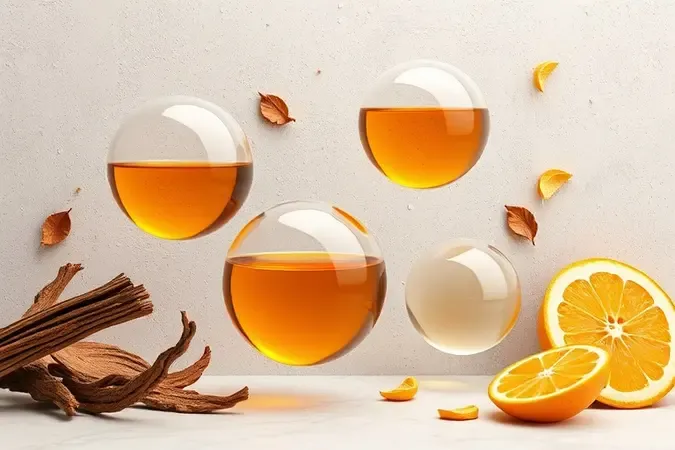 Representação artística e tridimensional das notas olfativas de perfumes masculinos.