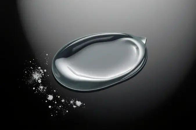 Render 3D de primer transparente formando camada protetora para base em pele oleosa