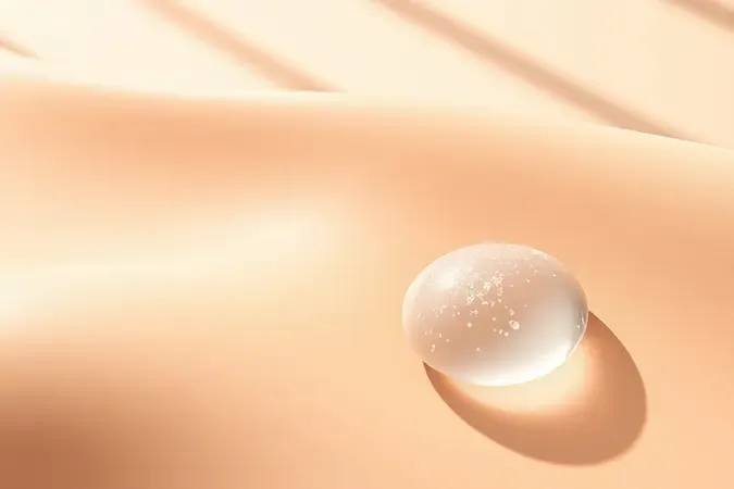 Conceito 3D de cuidados pós-depilatórios com superfície suave e tratamento esfoliante calmante em composição minimalista.