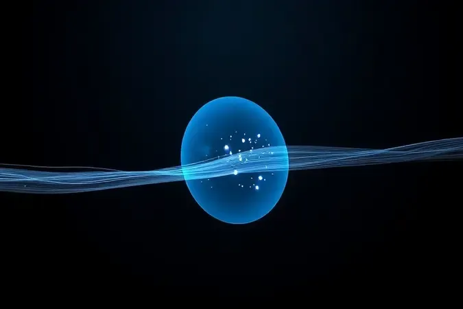 Representação conceitual de tecnologia protetora formando barreira translúcida azul ao redor dos fios de cabelo durante o alisamento térmico.