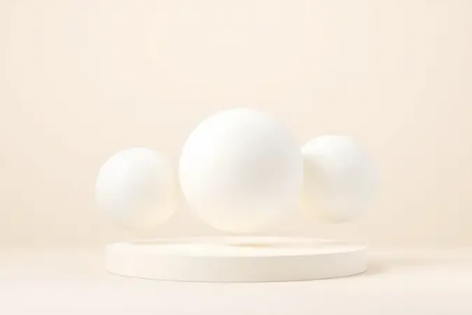 Comparação conceitual 3D de diferentes tonalidades de branco lado a lado para escolha de esmalte.